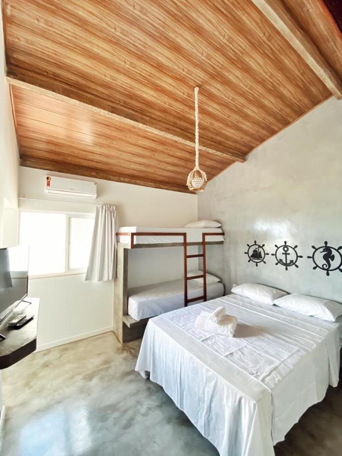 Pousada Primeira Praia Suites モロ・デ・サンパウロ エクステリア 写真