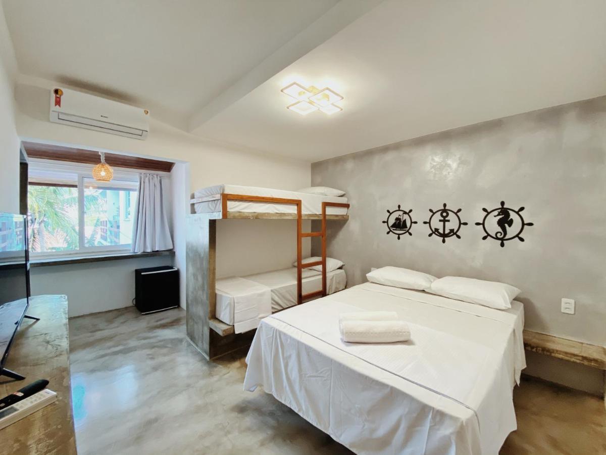 Pousada Primeira Praia Suites モロ・デ・サンパウロ エクステリア 写真