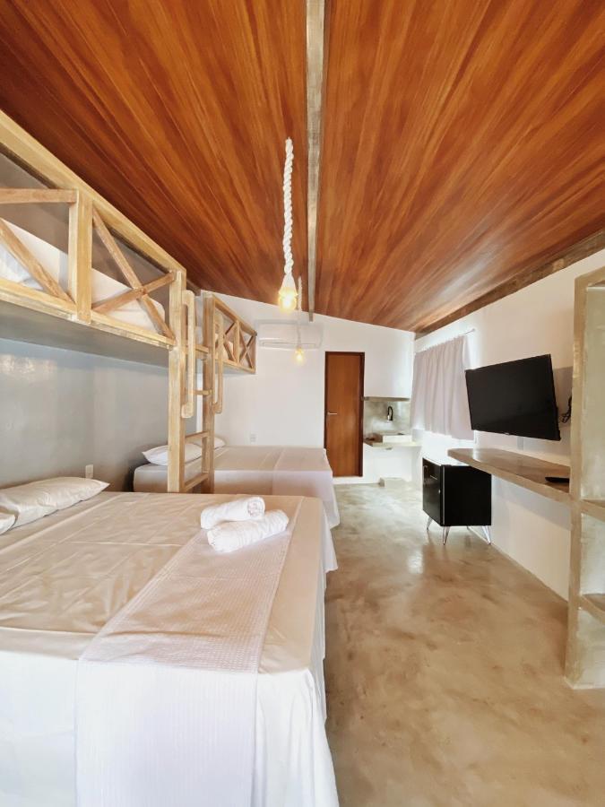Pousada Primeira Praia Suites モロ・デ・サンパウロ エクステリア 写真