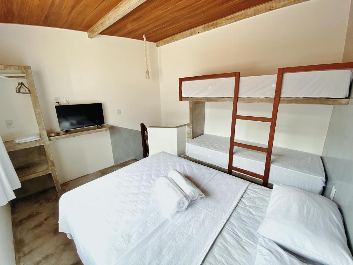 Pousada Primeira Praia Suites モロ・デ・サンパウロ エクステリア 写真