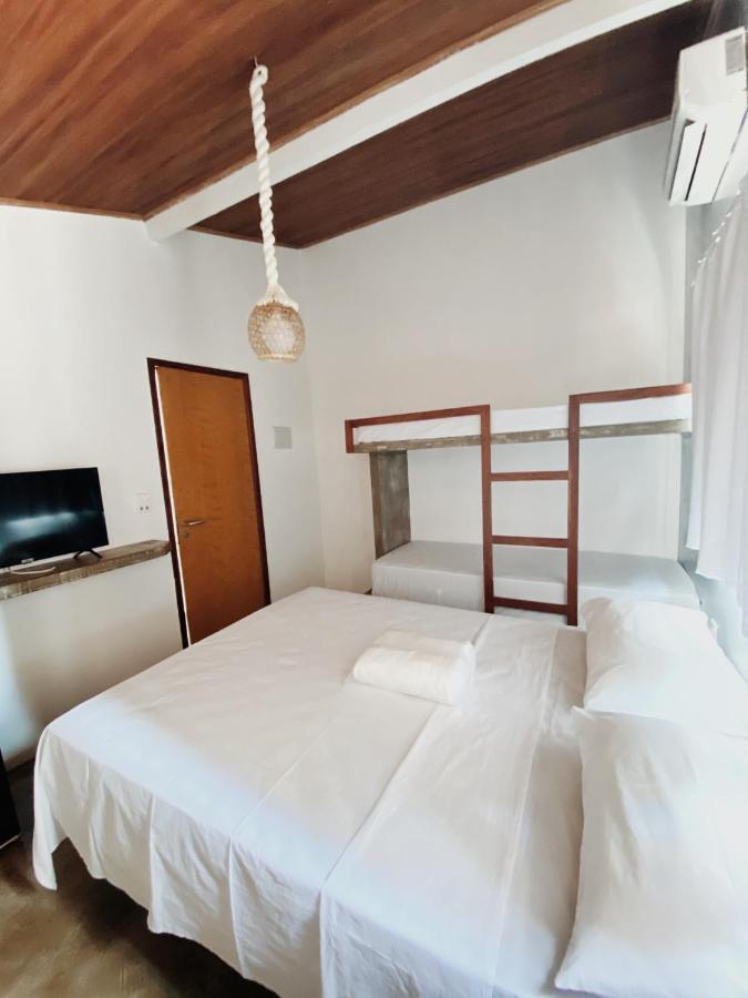 Pousada Primeira Praia Suites モロ・デ・サンパウロ エクステリア 写真